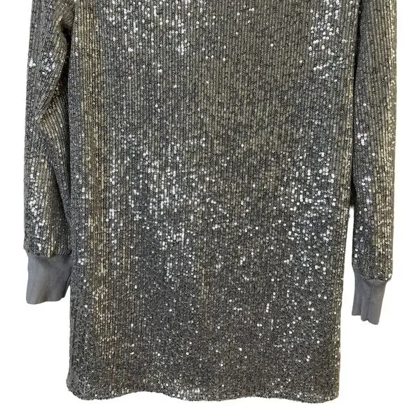 ALLSAINTS Juela Sequin Long Sleeve Mini Dress